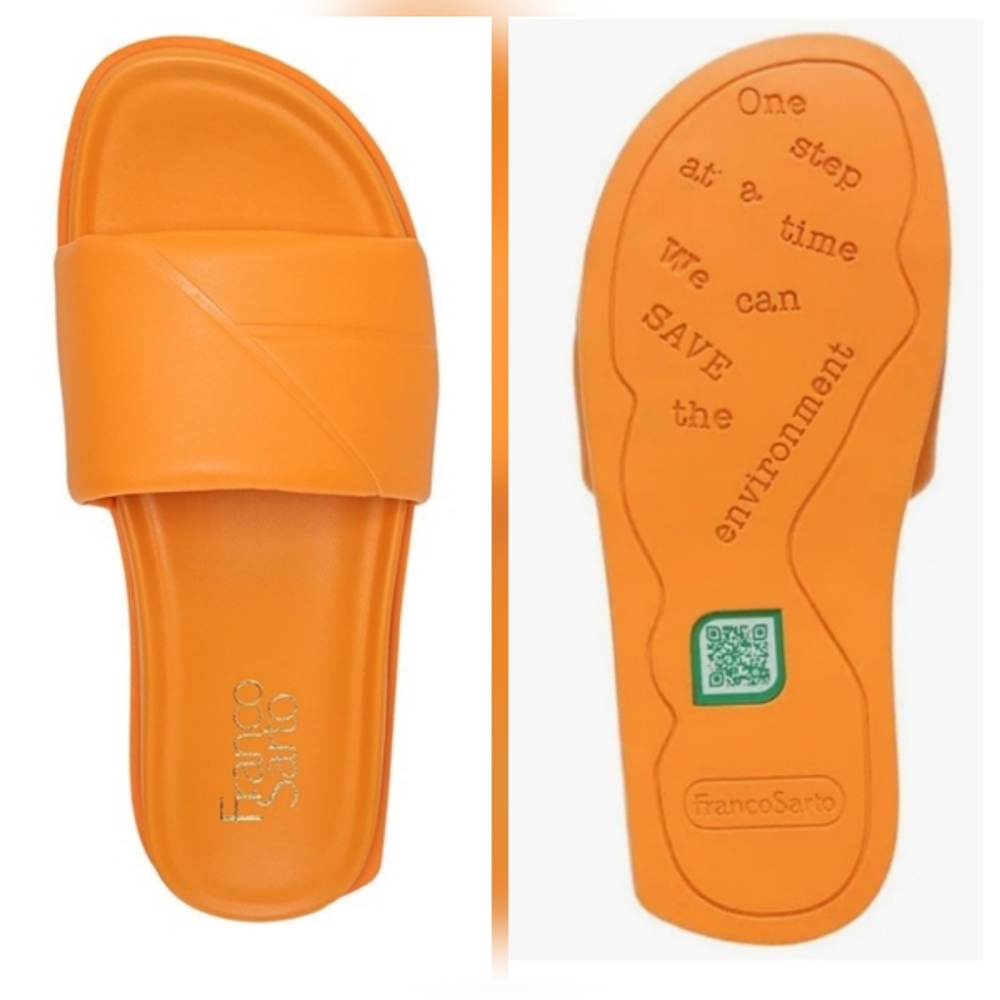 FRANCO SARTO Irina Leather Slide Sandals